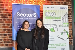 Jo McGrath, CEO of Sector 3 with Lizzy McDowell, Marketing Manager at Kao Data at launch of Kao SEED Fund