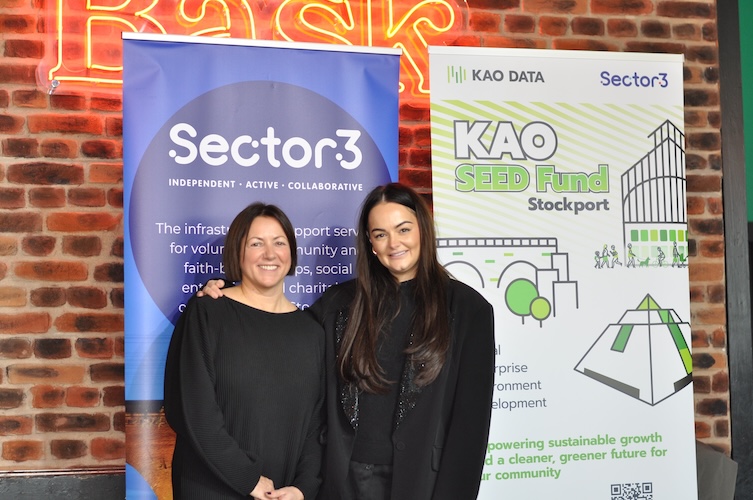 Jo McGrath, CEO of Sector 3 with Lizzy McDowell, Marketing Manager at Kao Data at launch of Kao SEED Fund