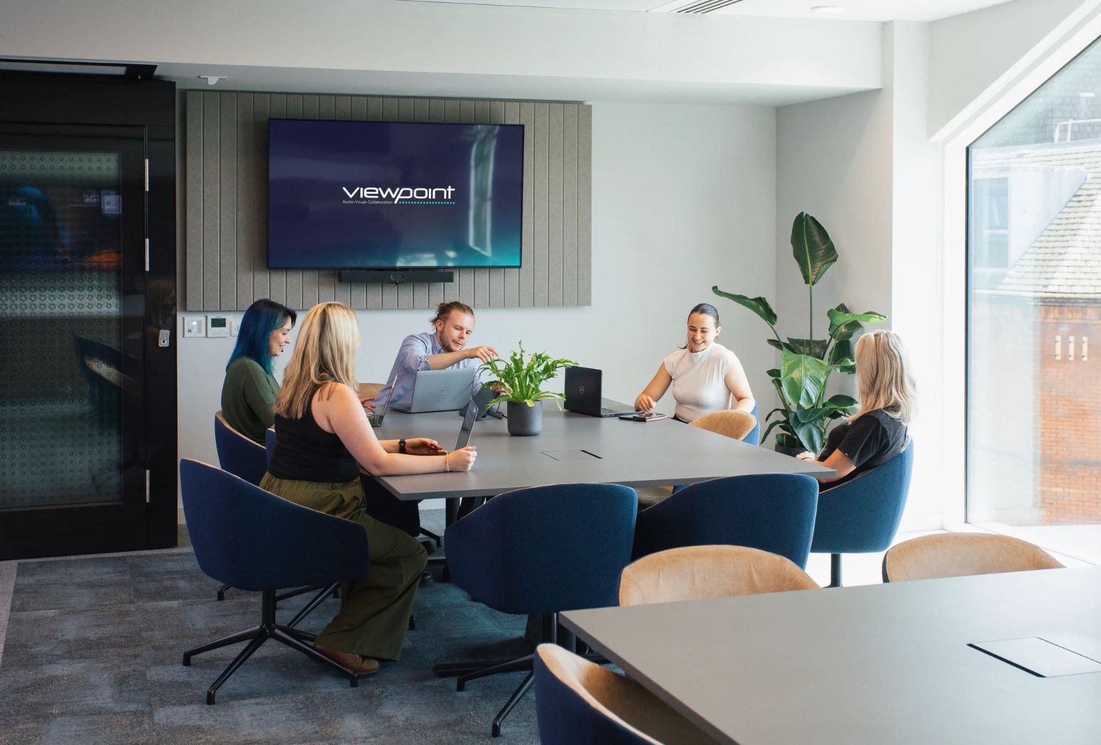 Professional Footballers Association (PFA) meeting room equipped with Microsoft Teams