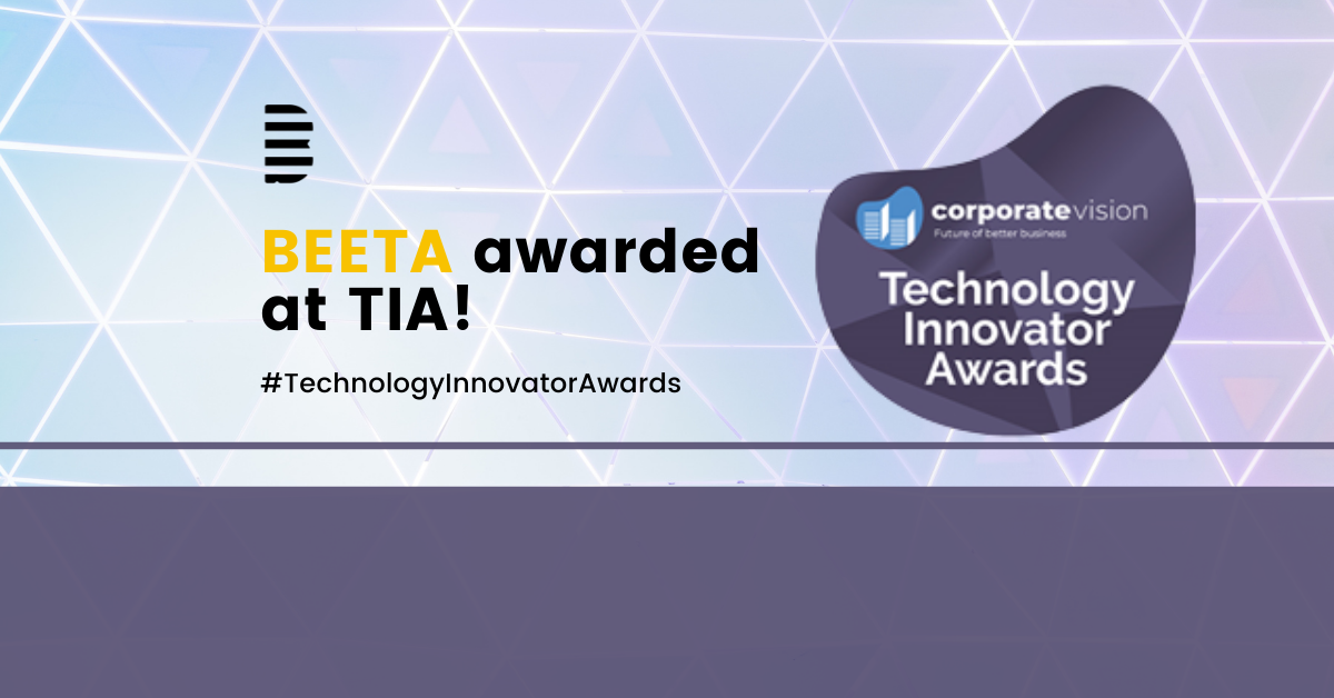 tech innovator awards TIA Beebot chatbot virtual assistant AI artificial intelligence machine learning ml